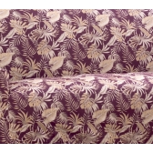 Capa de Sofa Adere Floral Vinho 02 e 03 Lugares