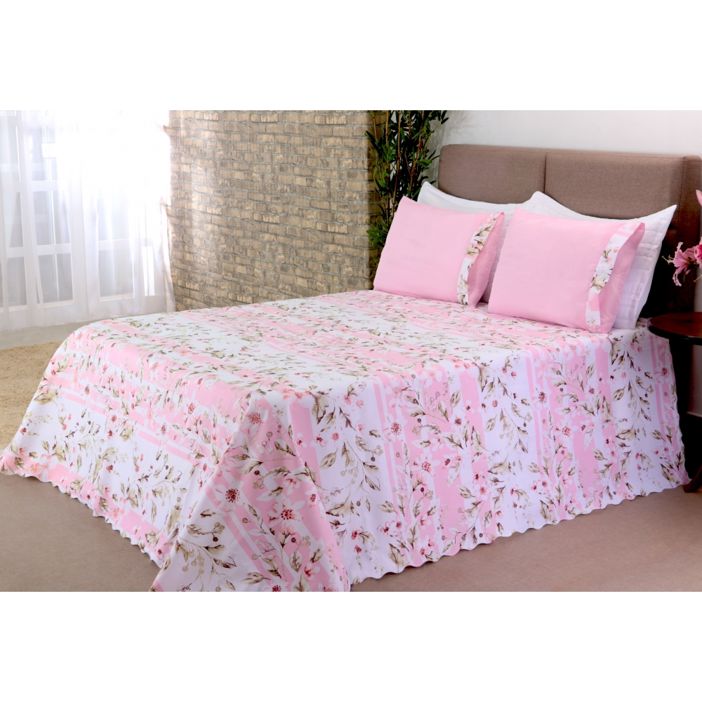 Colcha Bel Queen 03 pçs Lirio