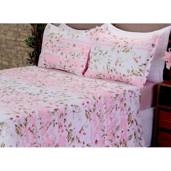 Cobreleito Bouti Garden Queen Lirio 03 Peças