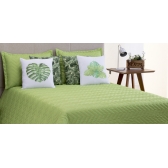 Cobre leito Liberty 07 pçs Queen Verde