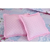 Kit Colcha Cobre leito Belize casal king size 05 pçs rosa