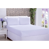 Jogo de Cama Lençol Microfibra Queen 03 Peças Branco