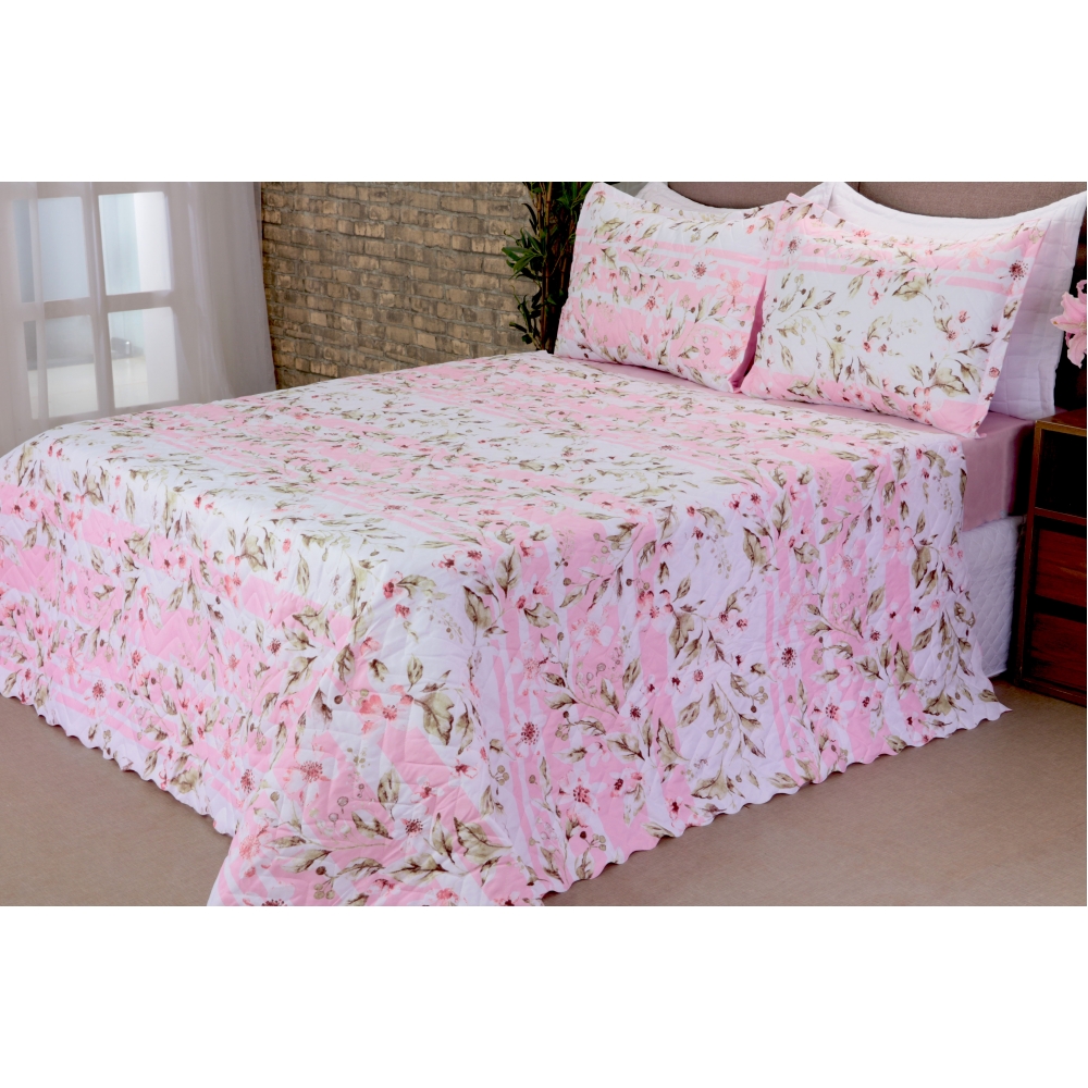 Cobreleito Bouti Garden Queen Lirio 03 Peças