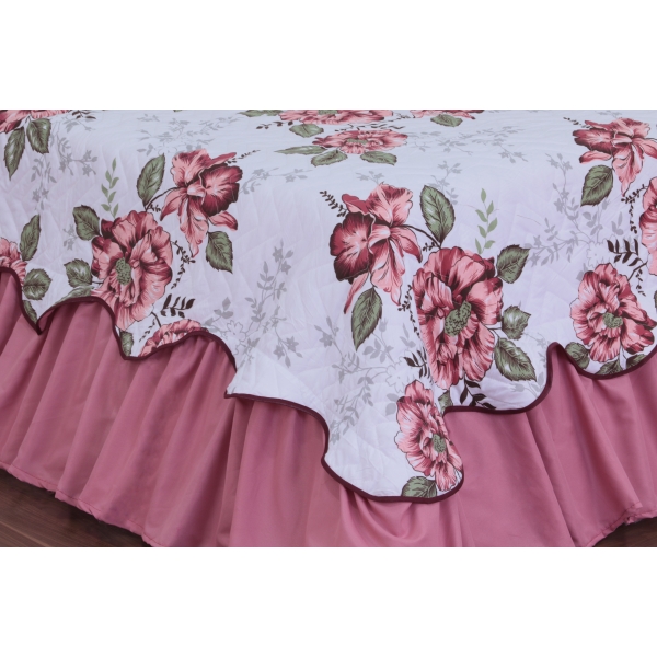 Kit Cobreleito Belize Casal Queen 05 peças Amapola