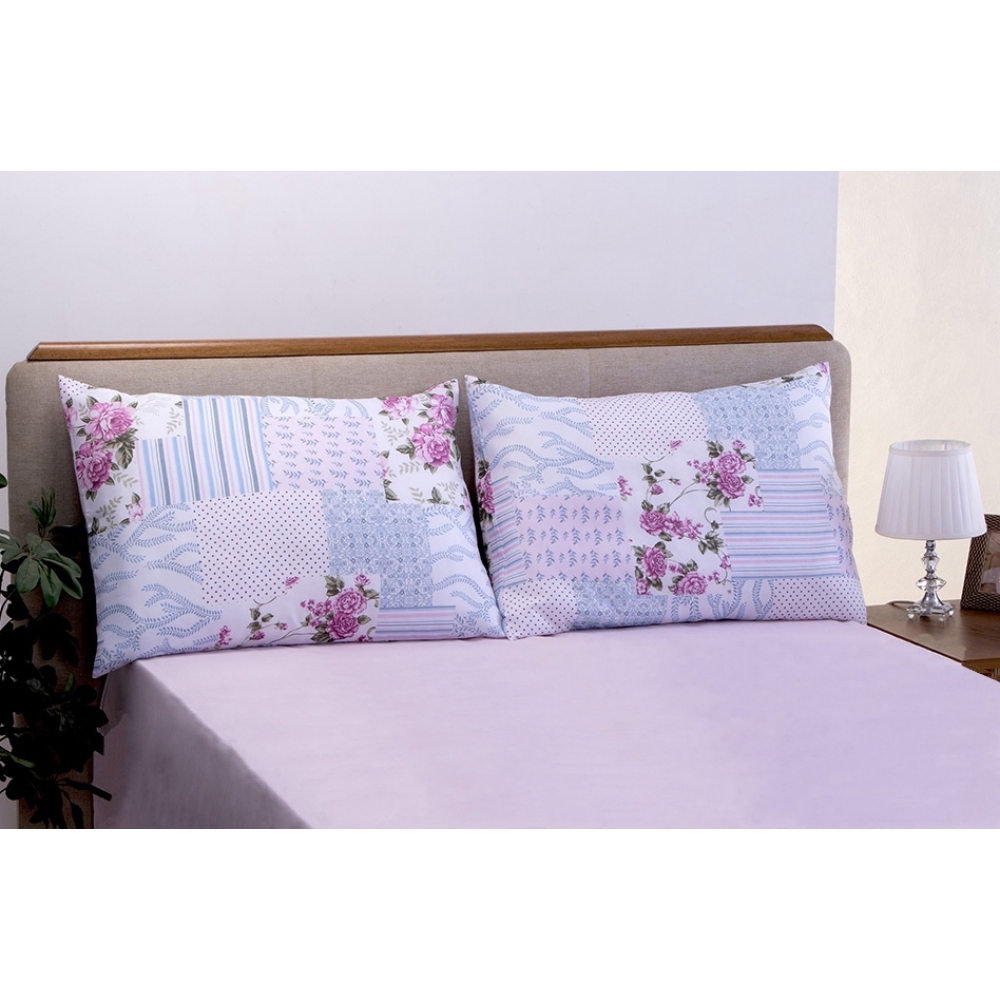 Jogo de Lençol 03 peças Garden Queen Rosa