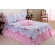 Kit Colcha Cobre leito Belize casal king size 05 pçs rosa